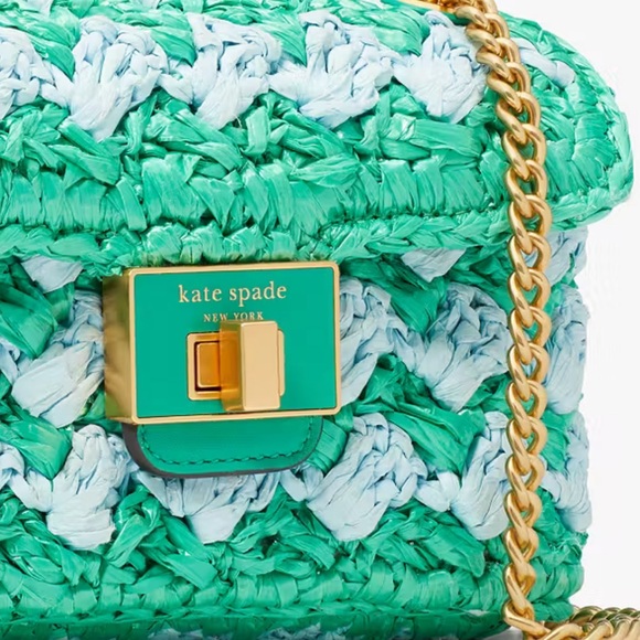 ✔️💯 Authentic Kate Spade Evelyn Straw Crossbody bag - Picture 5 of 8
